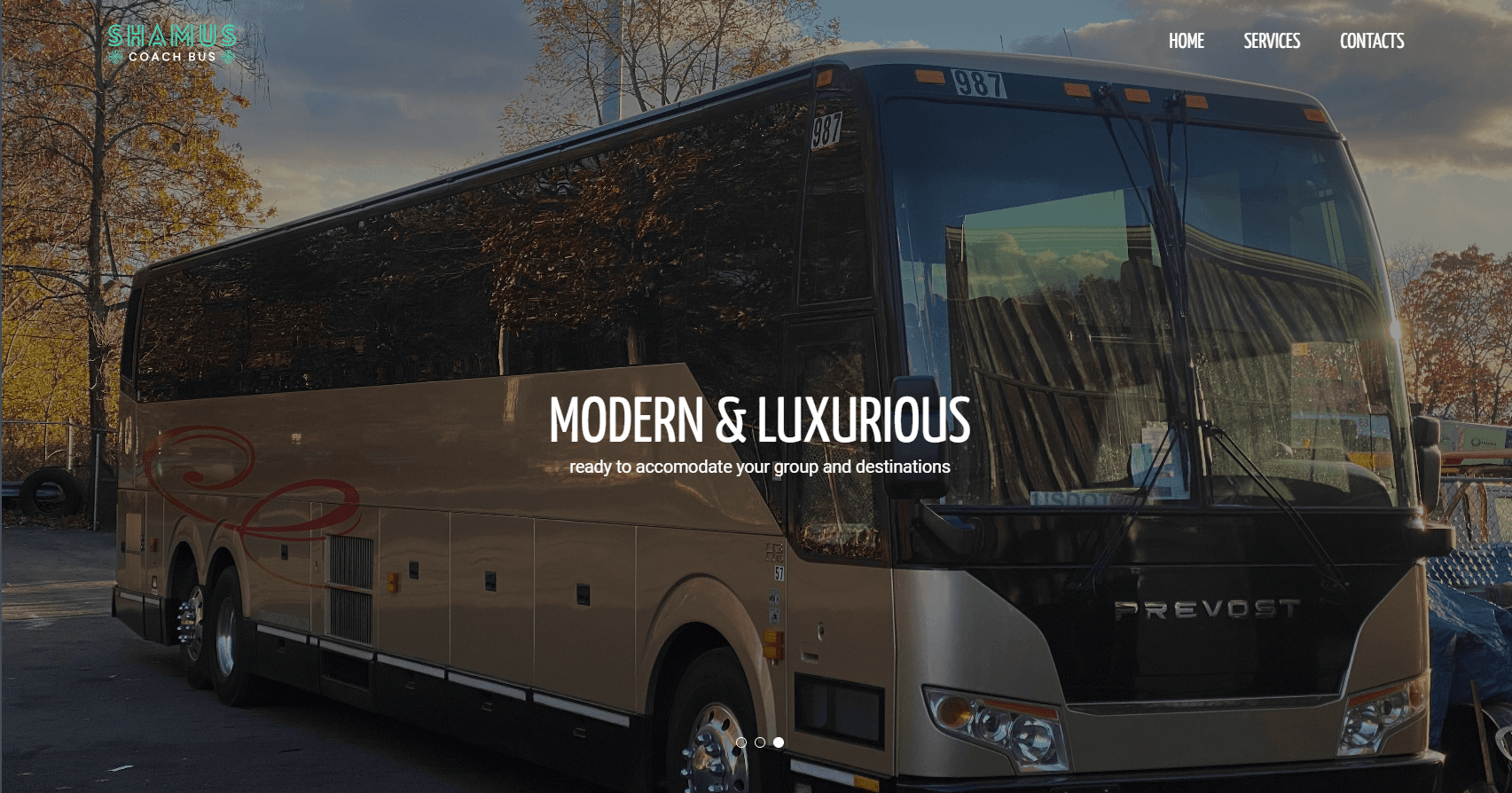 Shamus Coach Bus Website